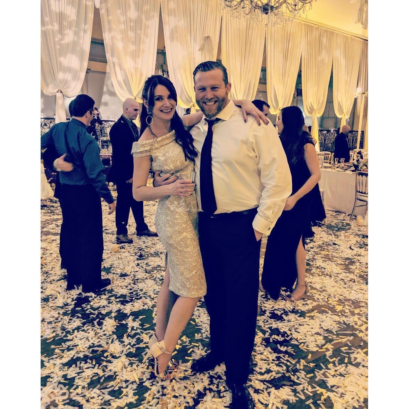At a New Years Eve wedding together