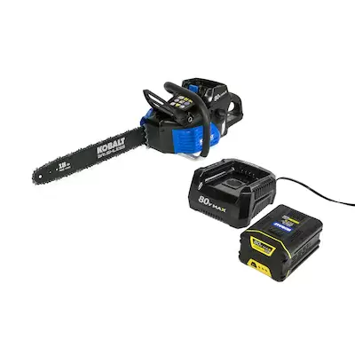 Kobalt 80-volt Max 18-in Brushless Cordless Electric Chainsaw 2 Ah (Battery & Charger Included)