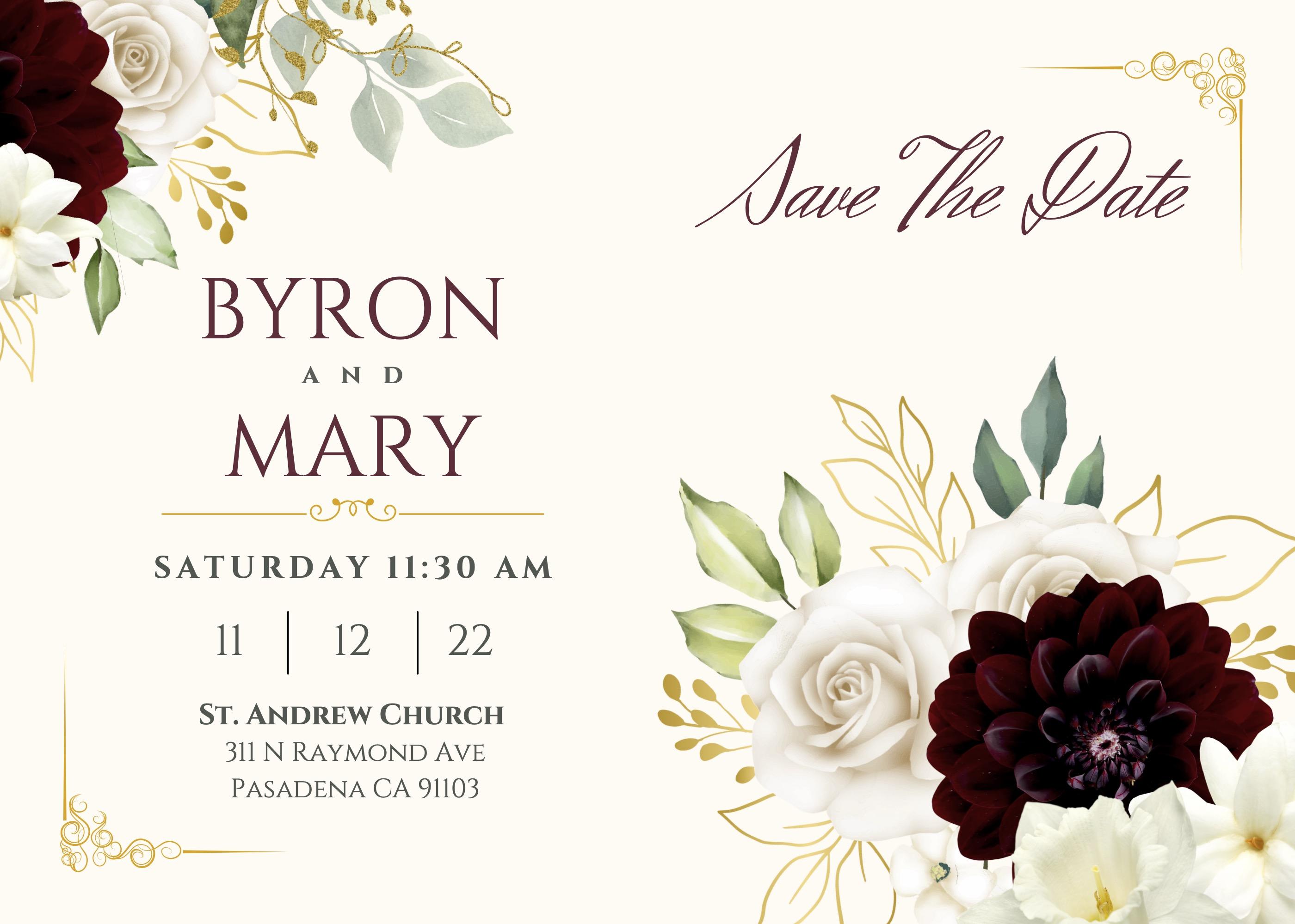 The Wedding Website of Mary Recendez and Byron Mendez