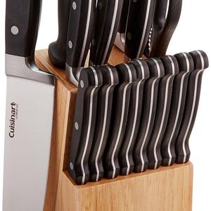 Cuisinart C77TR-16P Triple Rivet Collection 16-Piece Cutlery Block Set, Stainless Steel