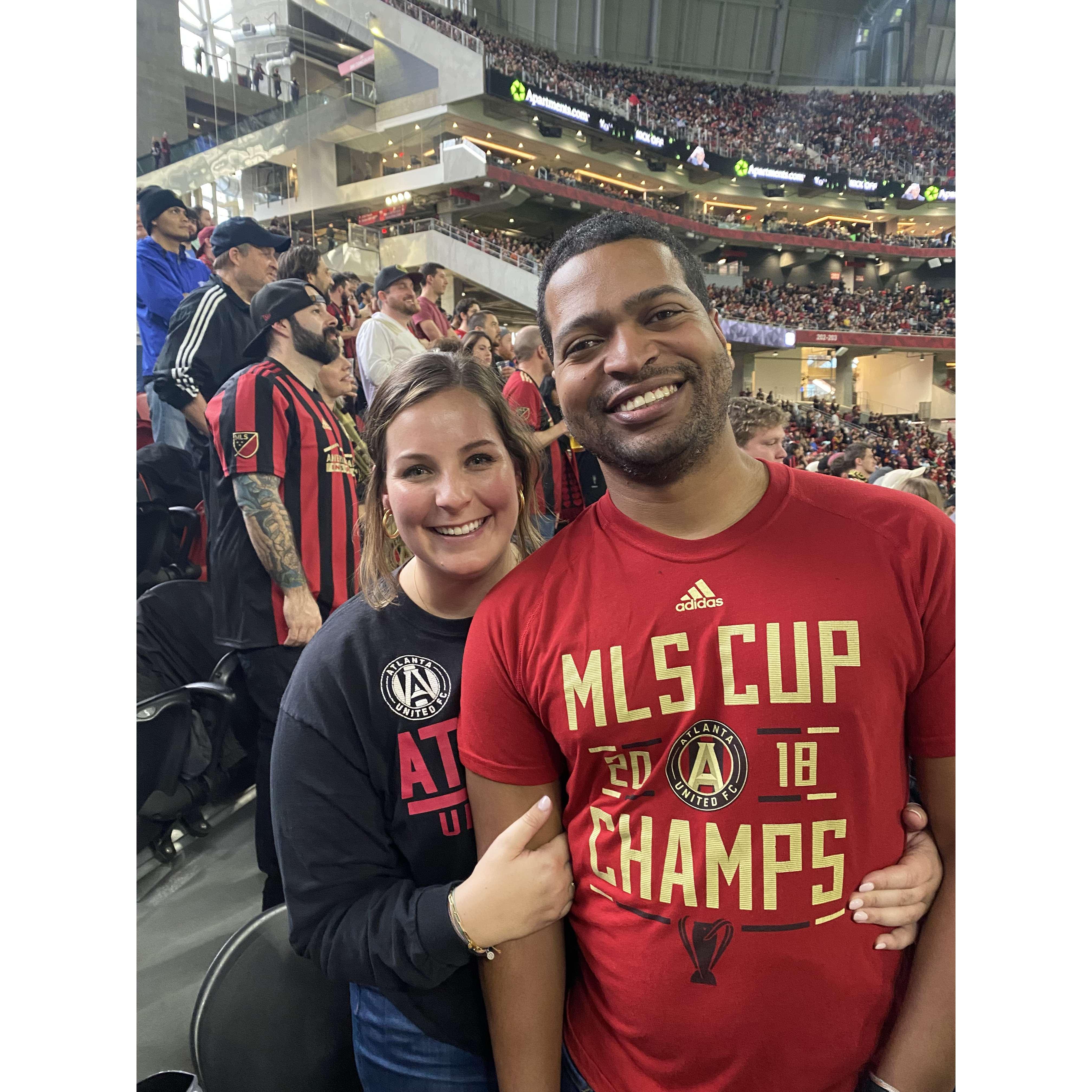 Atlanta United soccer games are a staple in our relationship
