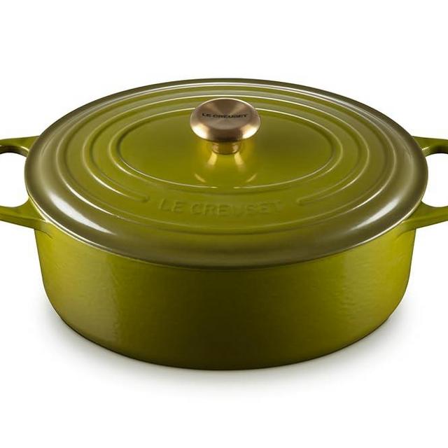 Le Creuset Enameled Cast Iron Signature Oval Dutch Oven, 6.75 qt., Olive