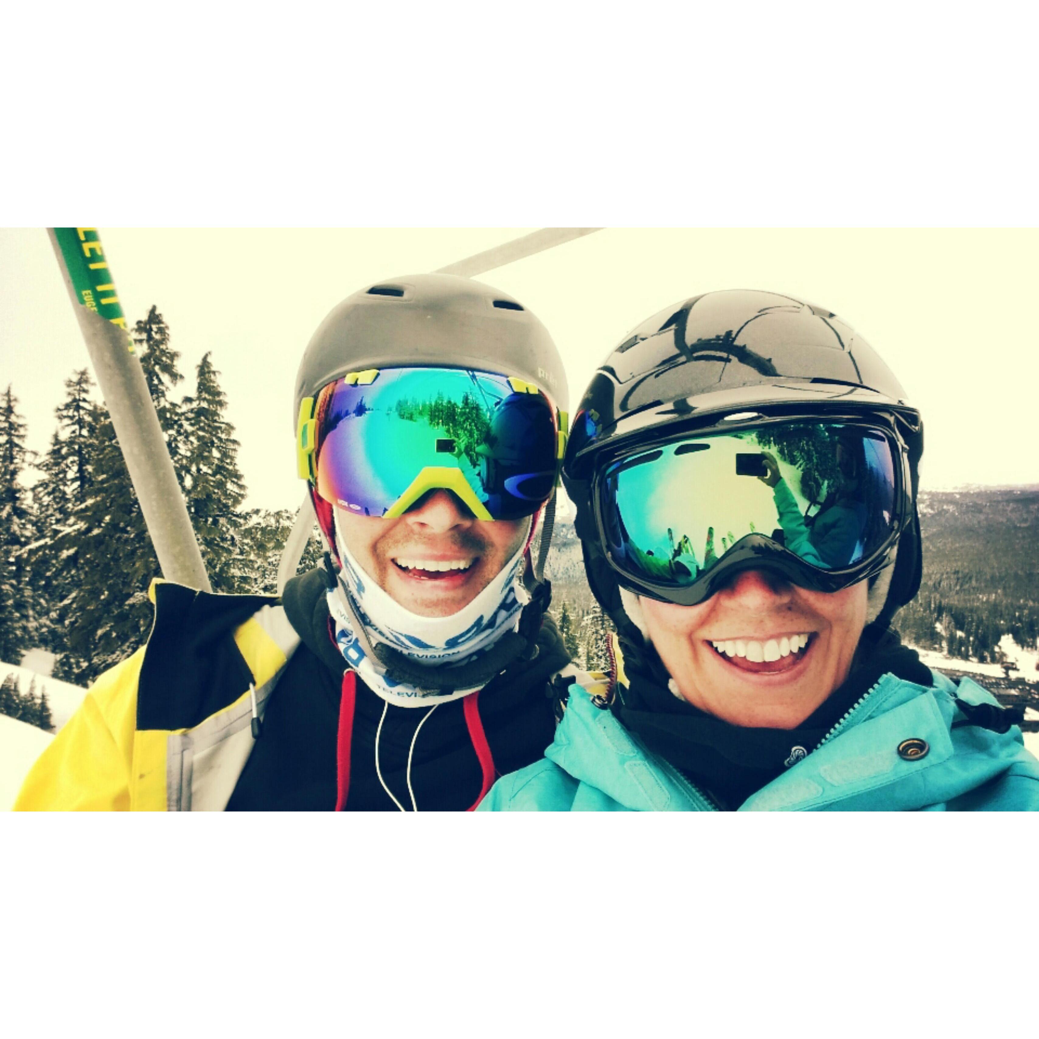 Skiing at Mount Bachelor, Spring 2015.