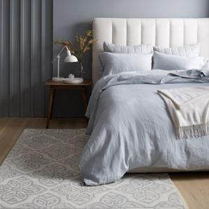 Linen Duvet Cover | Quince - King in Mist Blue