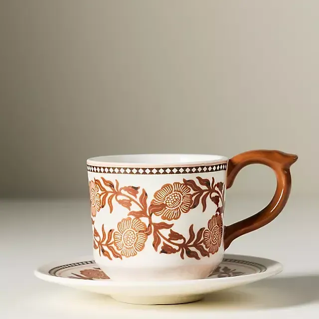 Reverie Stoneware Espresso Cup & Saucer
