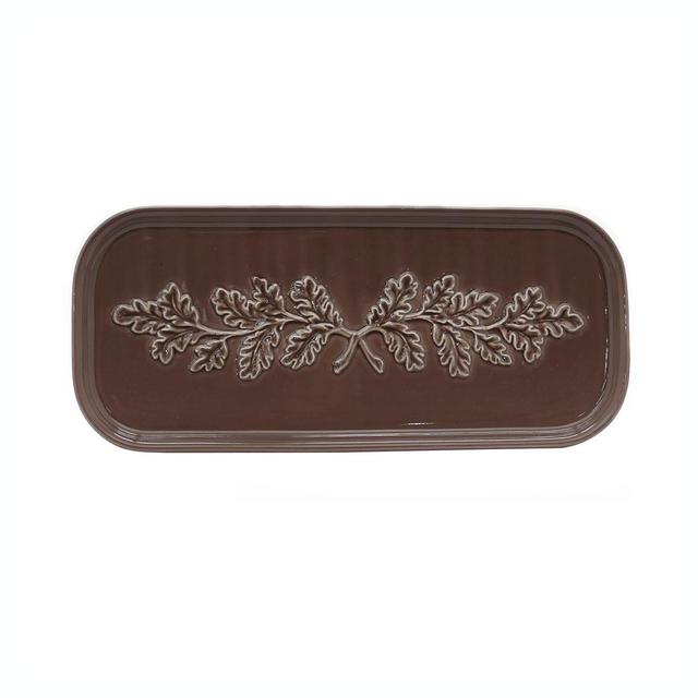 Bee & Willow™ Hays Leaf 13.35-Inch Oblong Platter in Iron