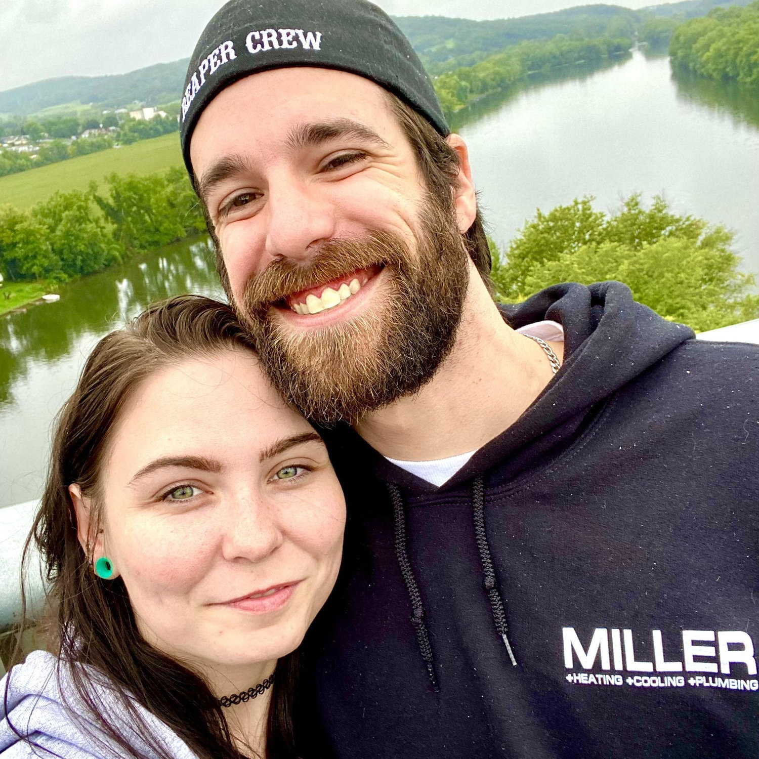 Ryan stopped on a bridge on the way home from our trip so we could take this picture