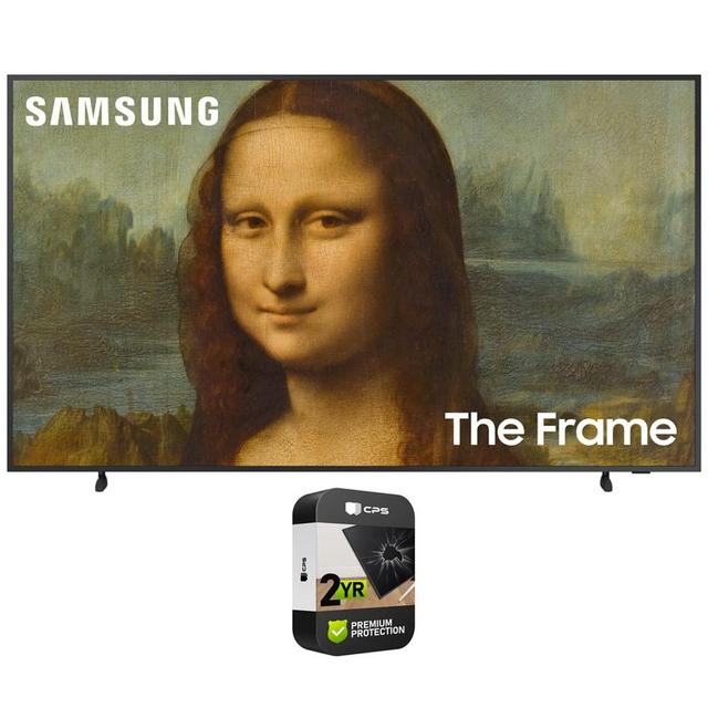 Samsung QN55LS03BAFXZA 55 inch The Frame QLED 4K UHD Quantum HDR Smart TV 2022 Bundle with Premium 2 YR CPS Enhanced Protection Pack