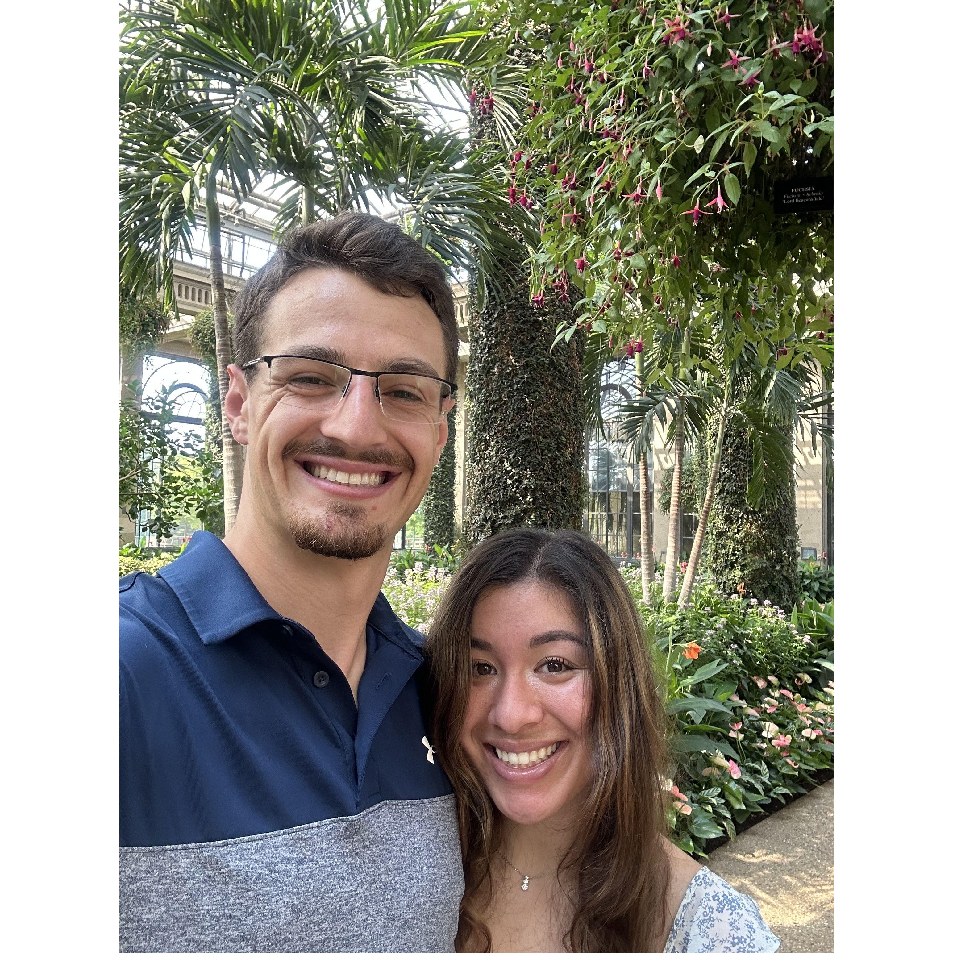 Nicole's favorite place in PA! Longwood Gardens! Sean took Nicole here the day before her 1st board exam to calm down. Calm she was not, but at least it was super pretty :)