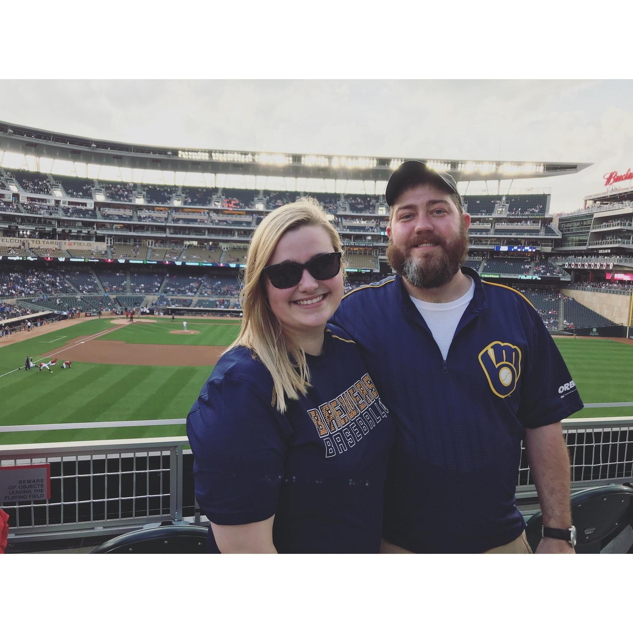 Target Field- Boarder Wars Brewers game!