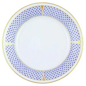 Herend Art Deco Blue Dinner Plate