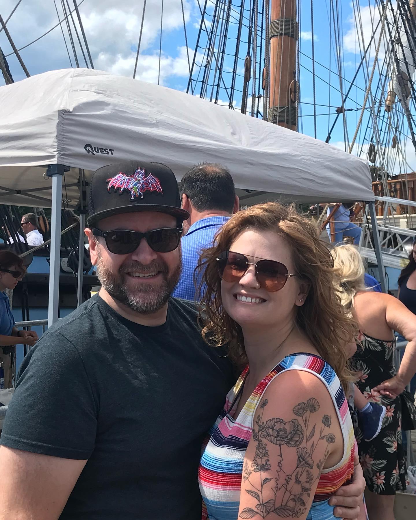 Seeing the tall ships with Jon’s Dad in New Hampshire