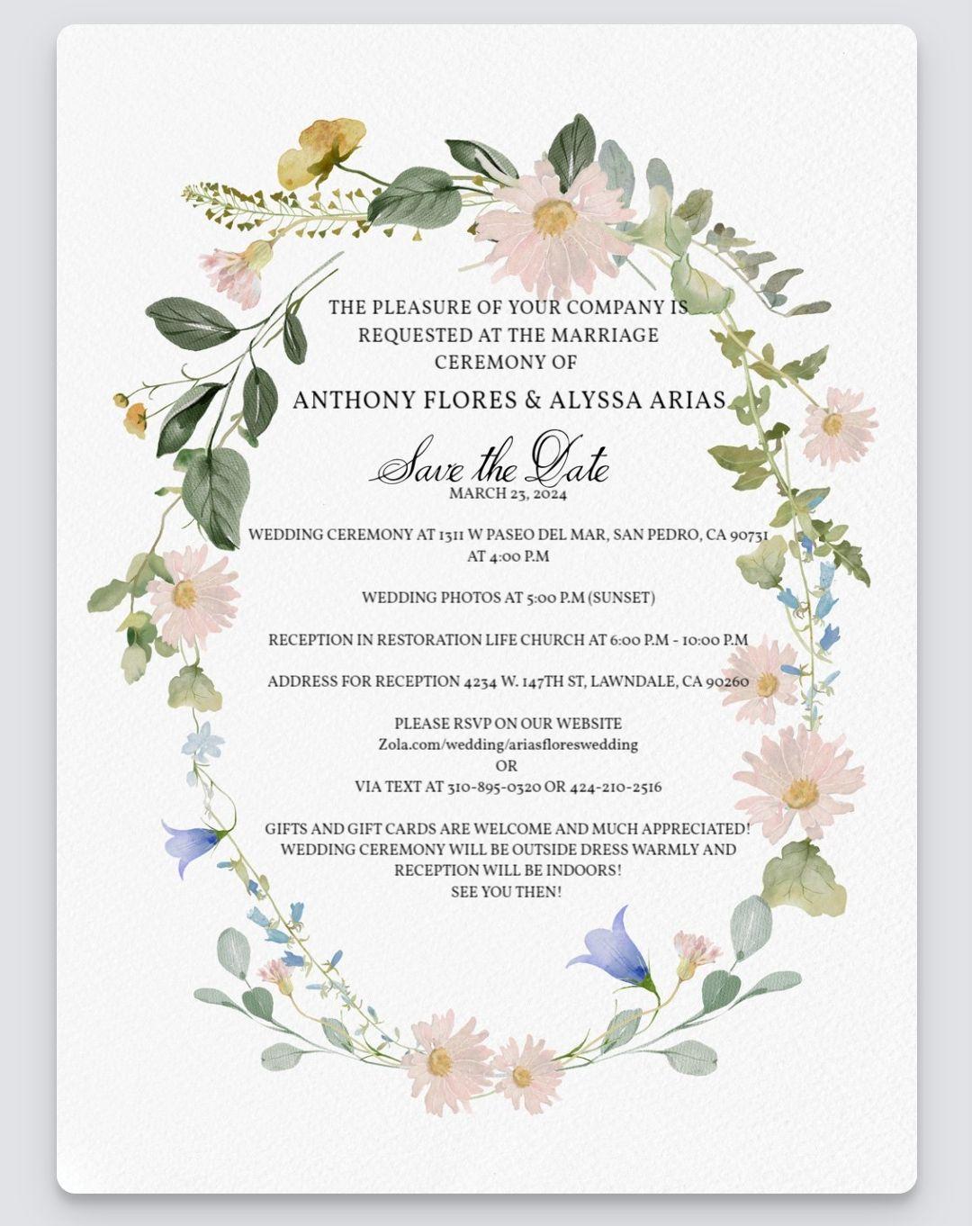 The Wedding Website of Alyssa Arias and Anthony Flores