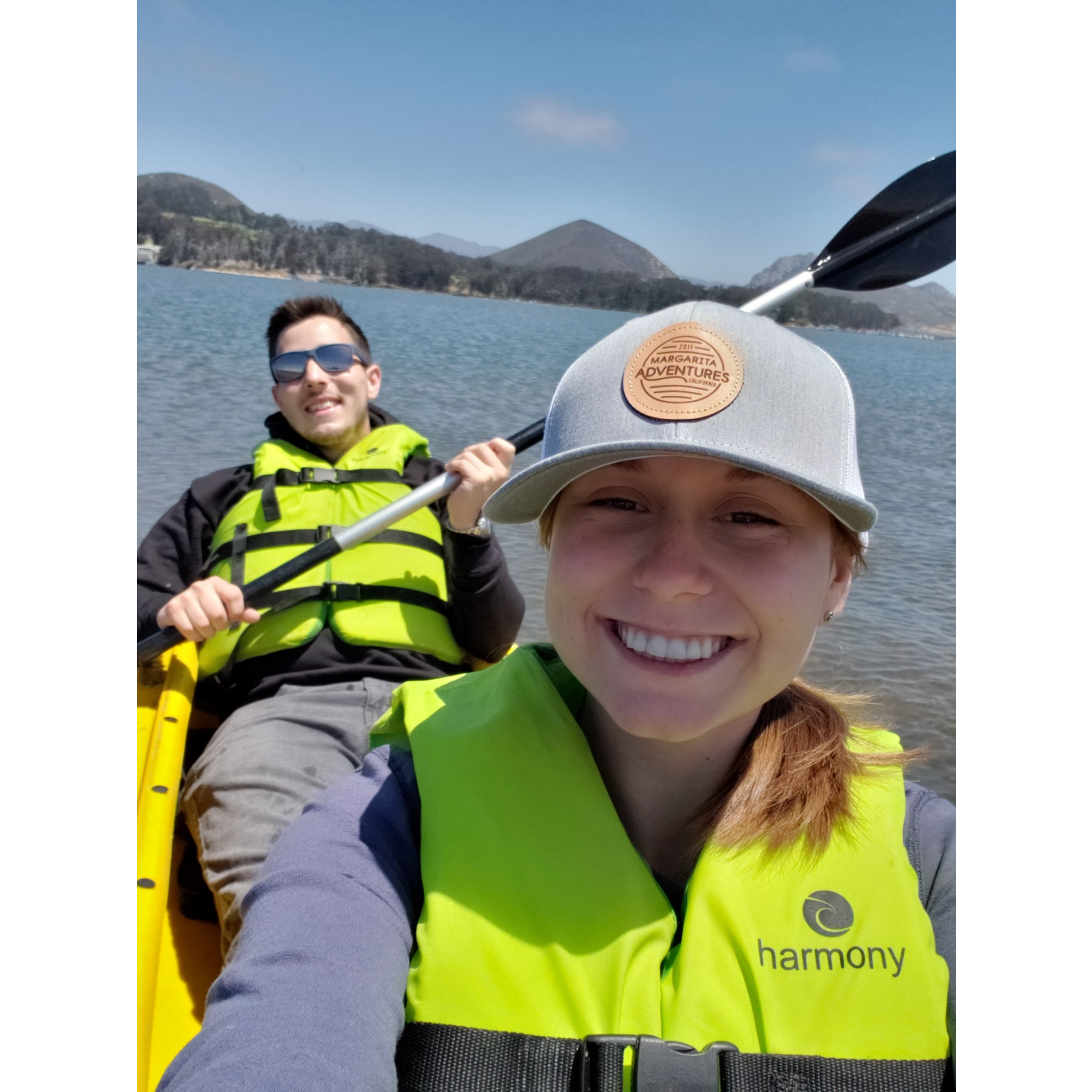 First time kayaking across Morro Bay where we played peek-a-boo with an adorable otter that swam from one side under to the other side of the kayak while we paddled across the bay.