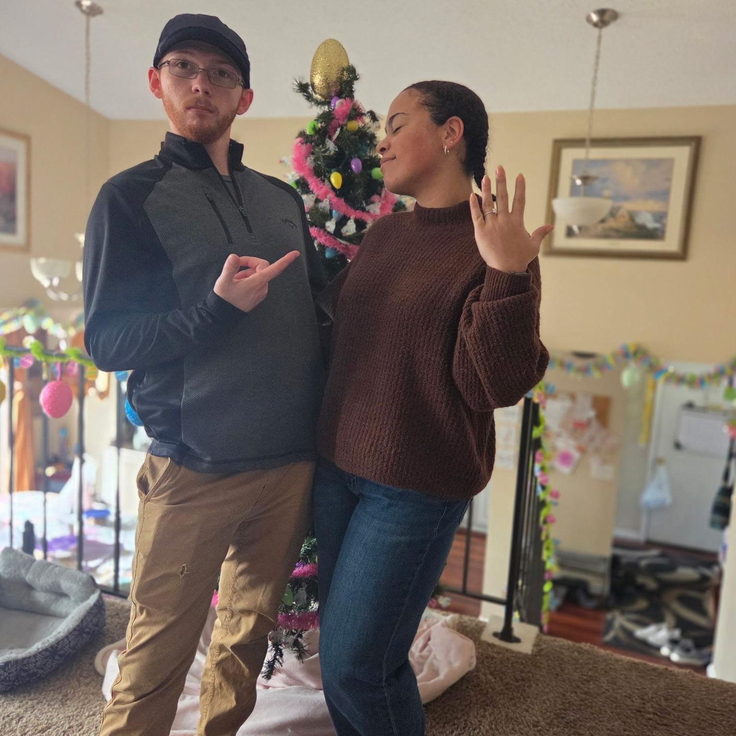 Our First Easter engaged.