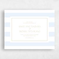 Blue Wedding Save the Date - Cancun Landscape