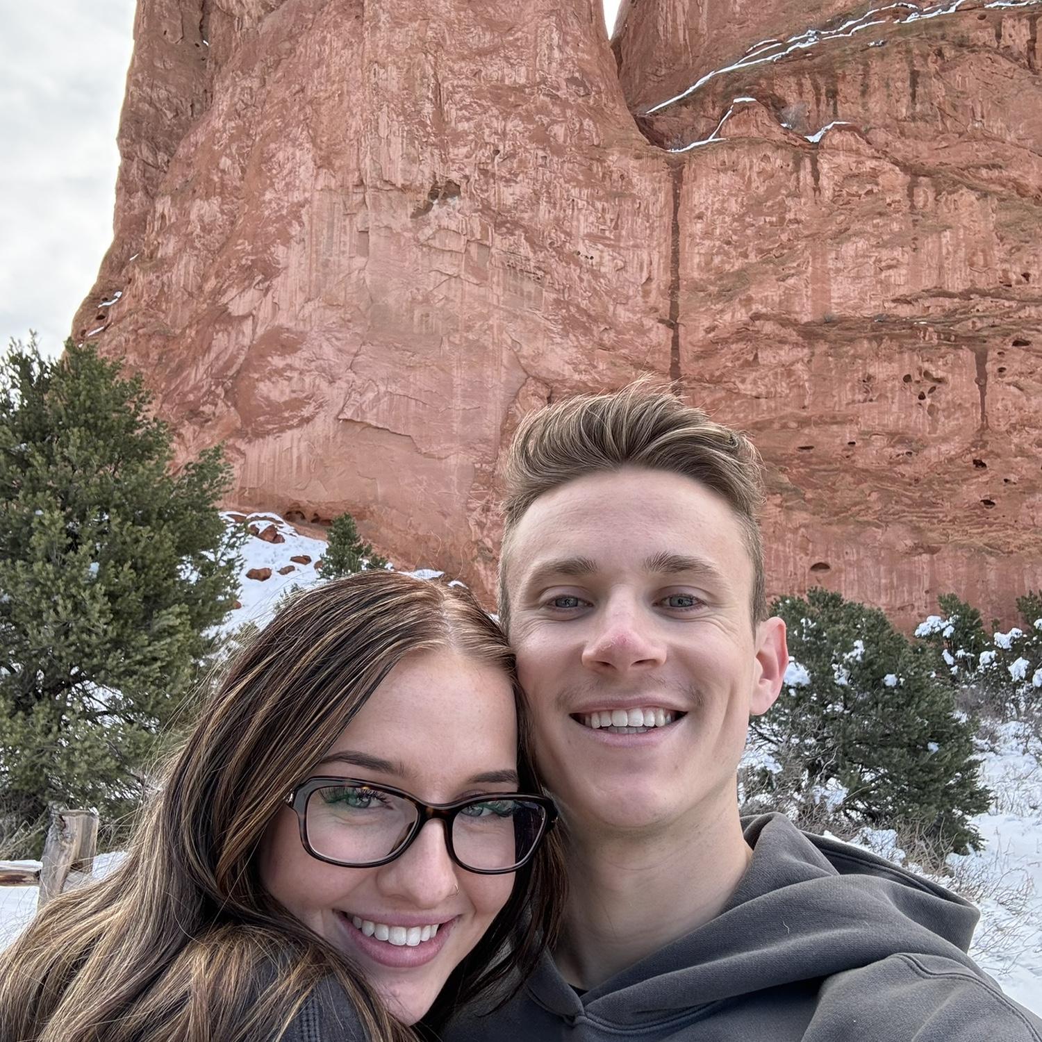 Our first date at Garden of the gods in Colorado!