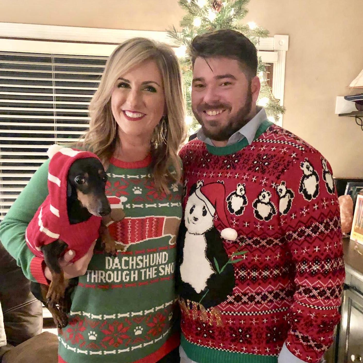 "Merry Christmas from us and someone else's dog"