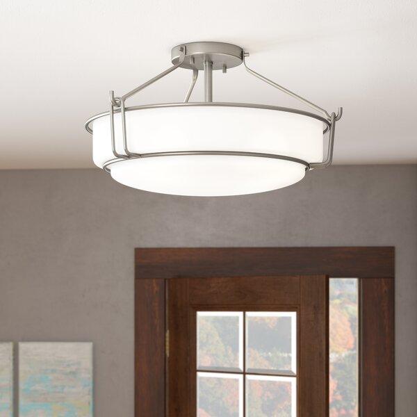 Horan 4 - Light 22" Unique/Statement Drum Semi Flush Mount
