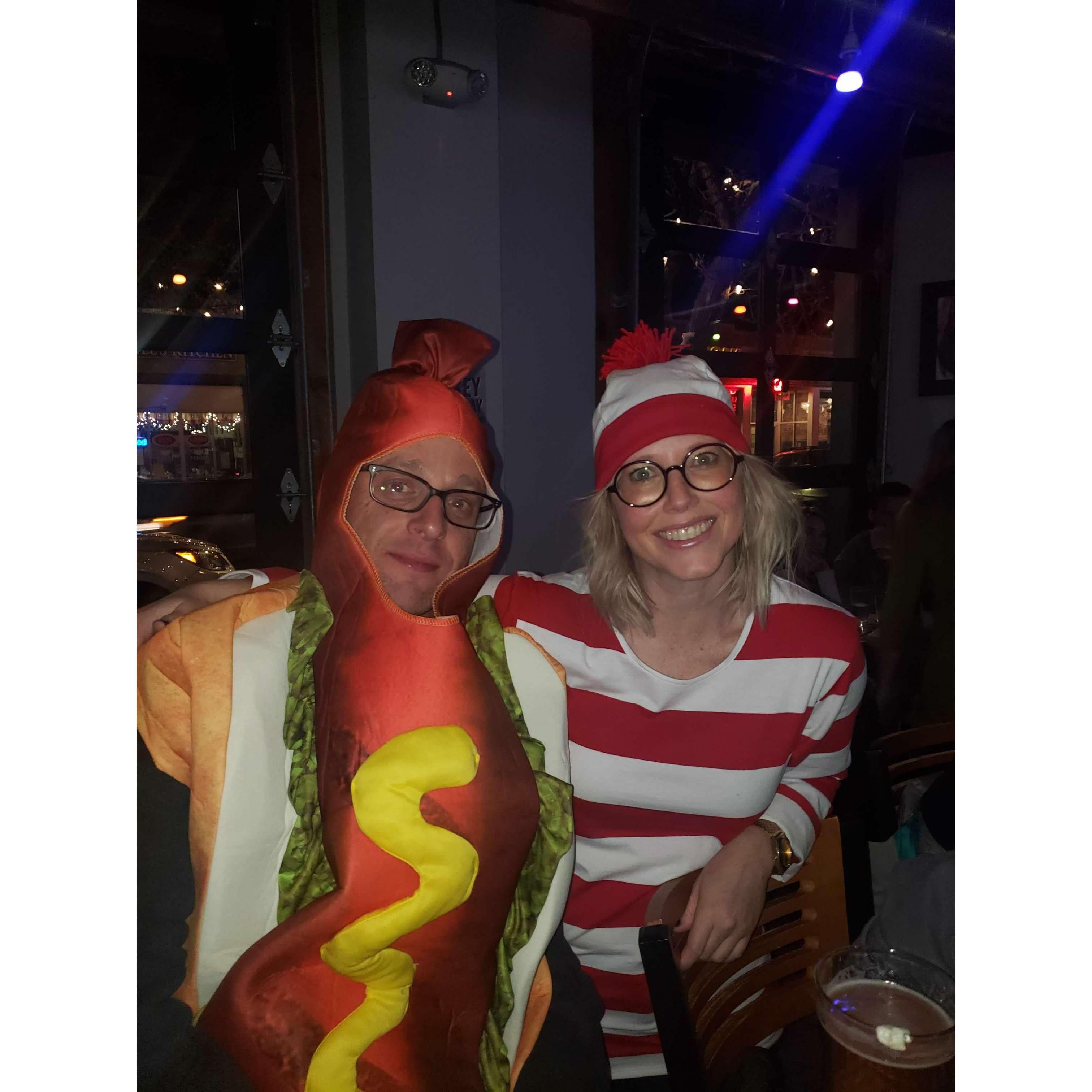 Happy Halloween from Robby Bobby (Hotdog) and Kara (Waldo) - October 2019
