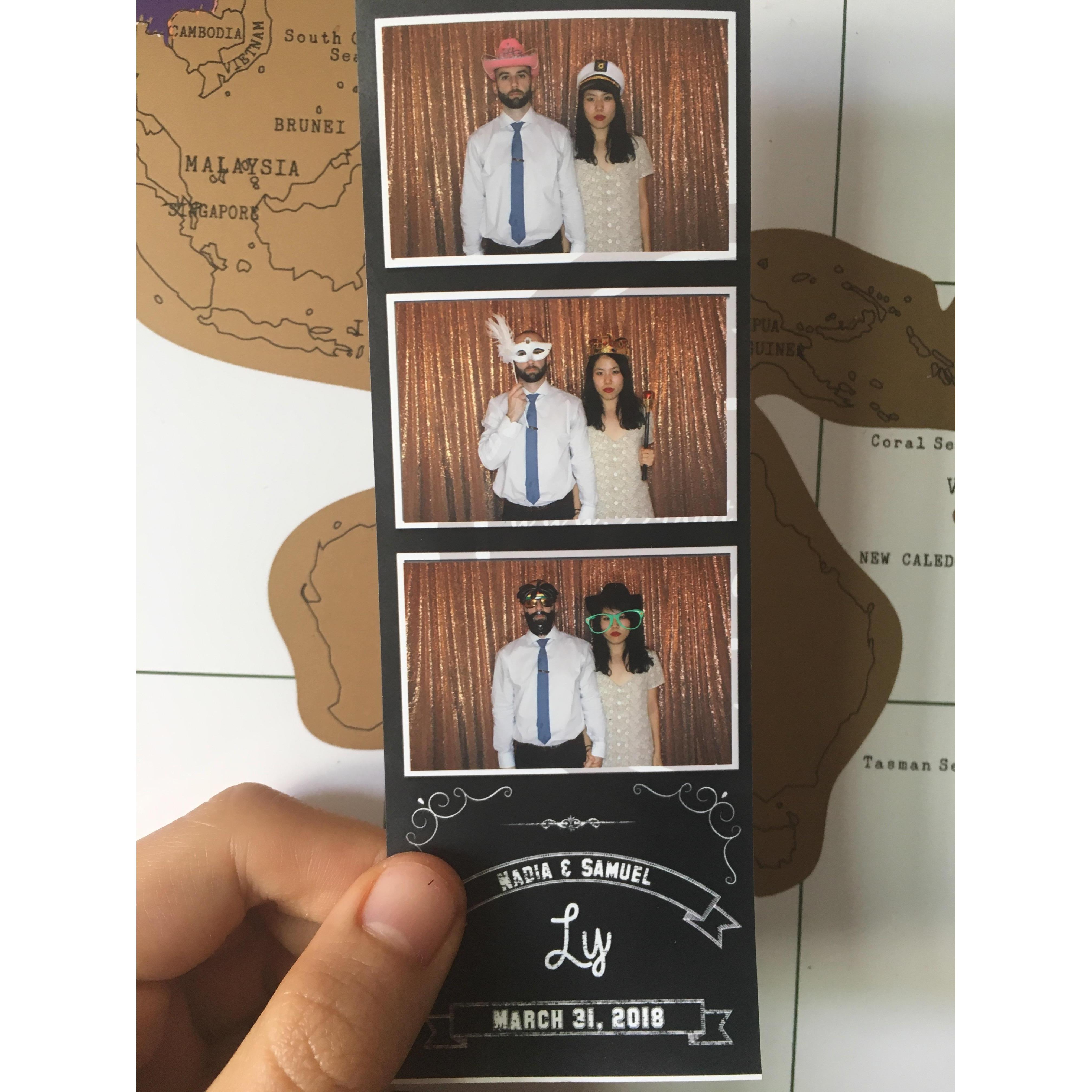We have perfected the art of wedding photobooths.