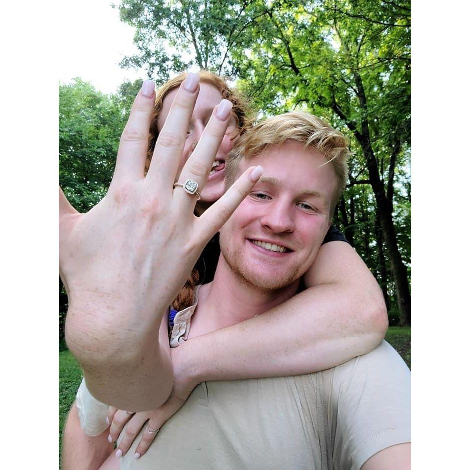 He asked; she said yes!