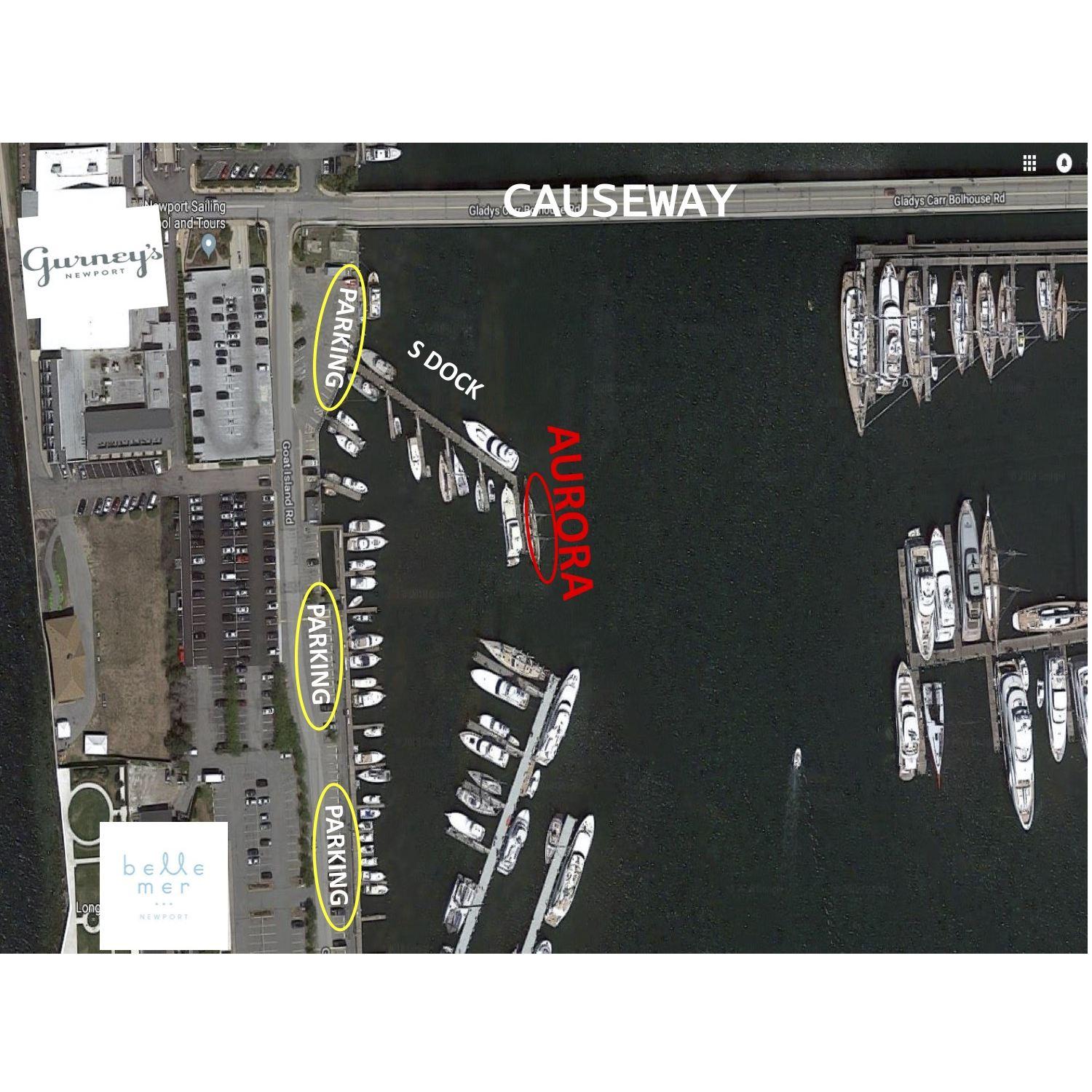 Schooner Auroa Parking Diagram 