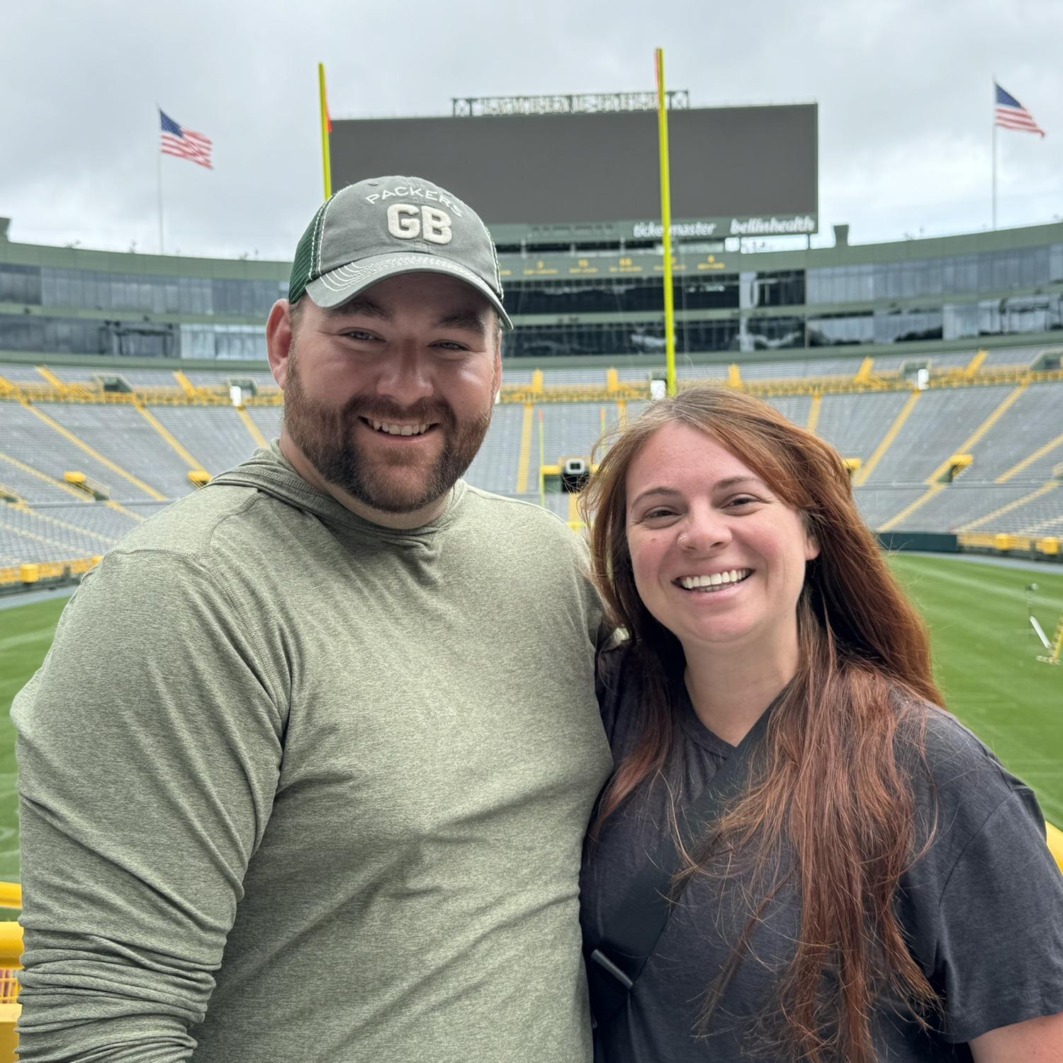 First trip to Wisconsin to meet my family! And of course we had to make a trip to the homeland, Lambeau Field!