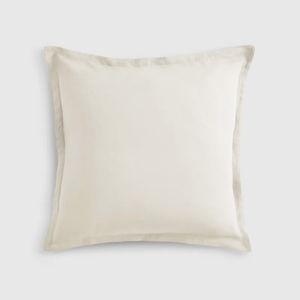 European Linen Euro Sham in Ivory