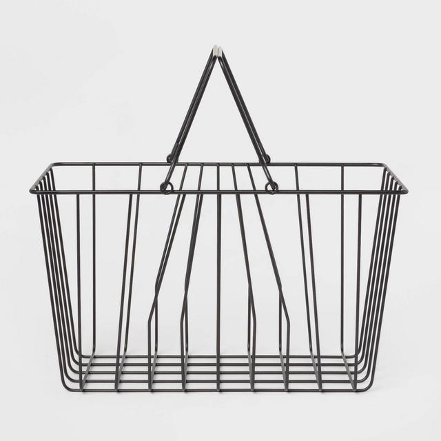 Metal Caddy Tote Black - Room Essentials™