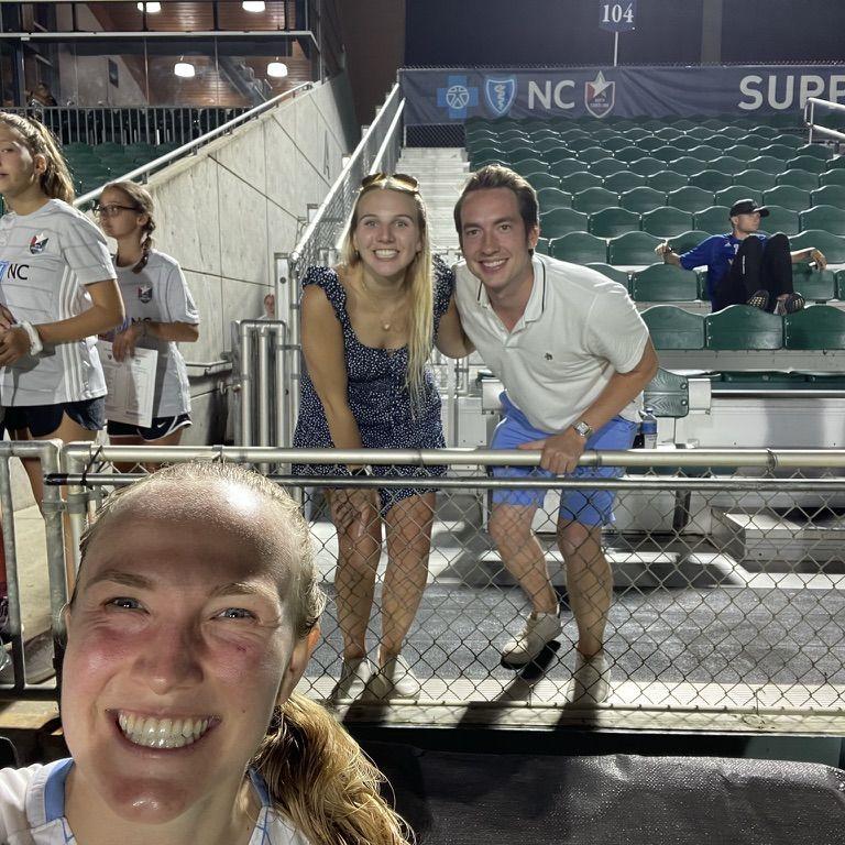 Getting a selfie with some superstar soccer player in North Carolina!