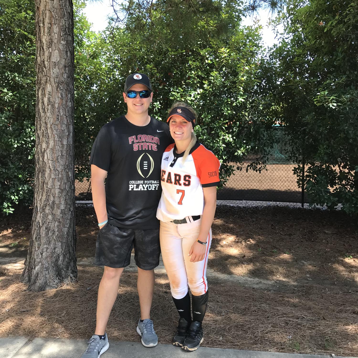 One of Emma's last games as a Mercer Bear.