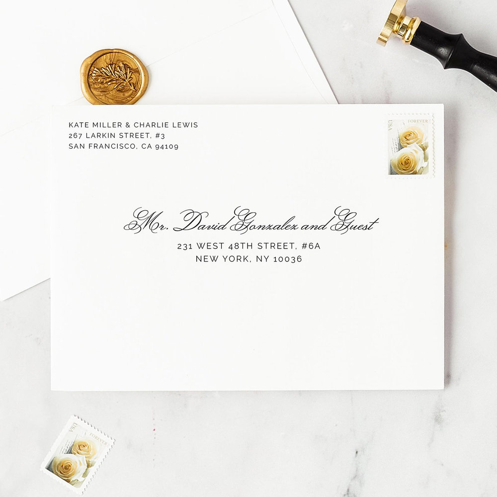 Arthur Type Letterpress | Black | Zola Wedding Invitations