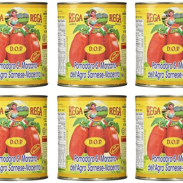 San Marzano Dop Authentic Whole Peeled Plum Tomatoes (6 Pack), 1.75 Pound (Pack of 6)