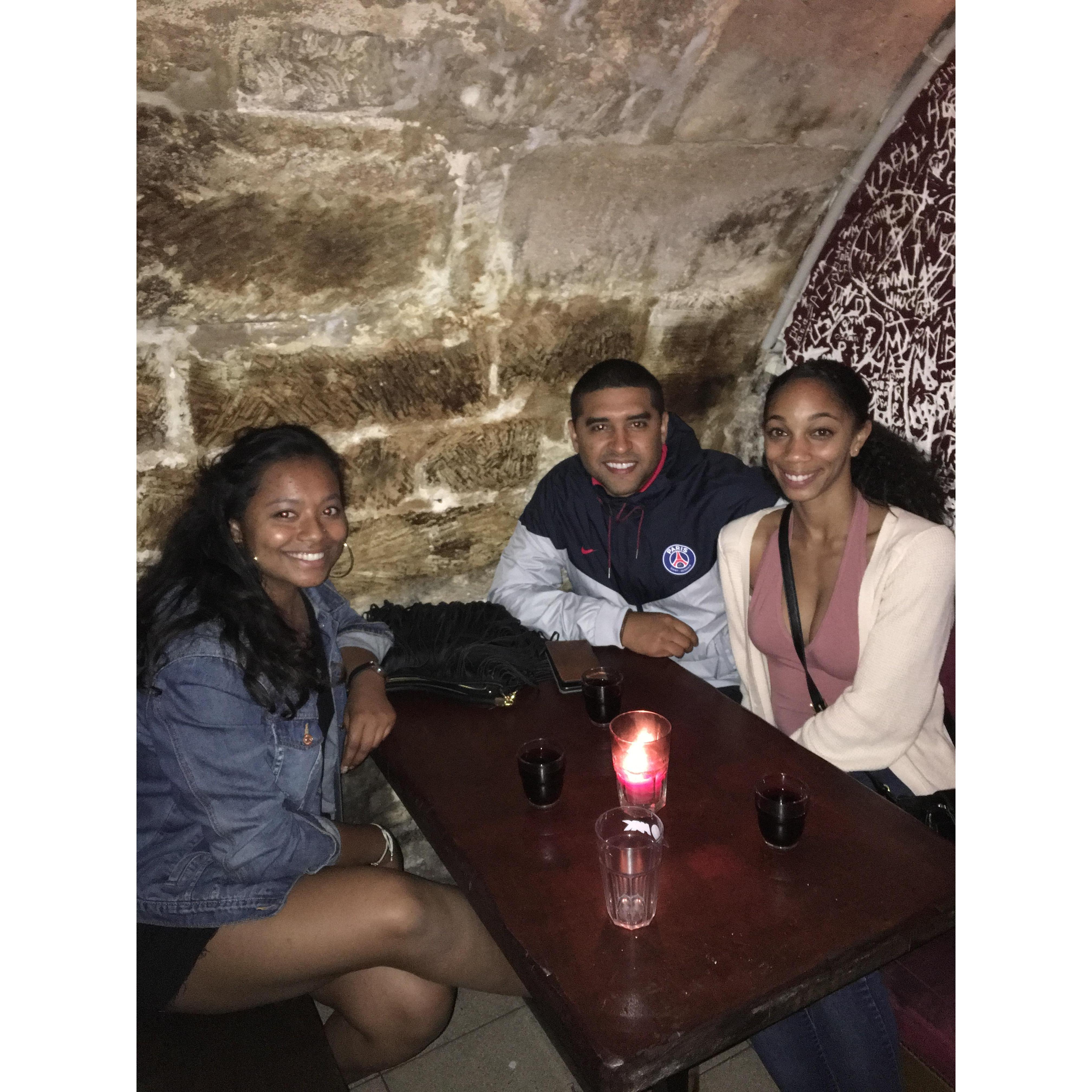 Underground Wine Bar in France with Mandara- July 2017