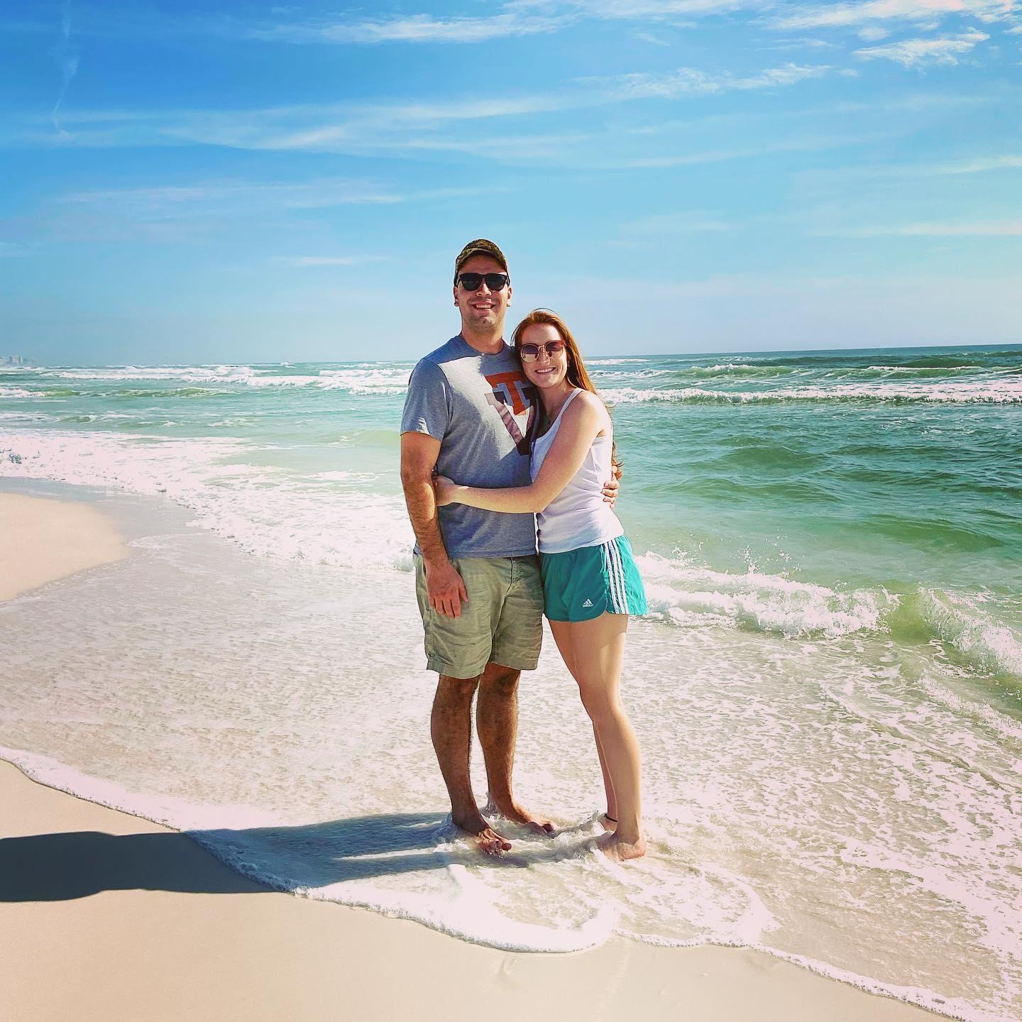 First time in Destin, FL when dan moved there for a year for EOD school, 2020