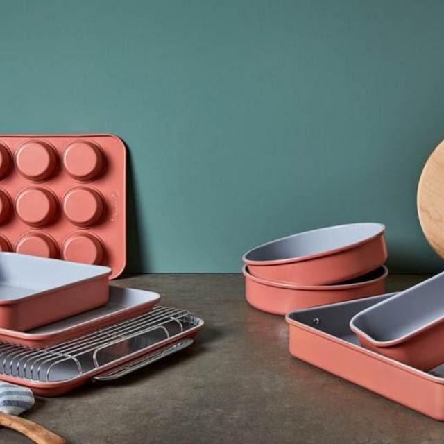 11 Piece Bakeware Set, Non-Stick & Non-Toxic Ceramic-Coating Baking Dishes