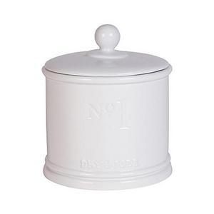 Everyday White®  by Fitz and Floyd® Small Numbers Canister