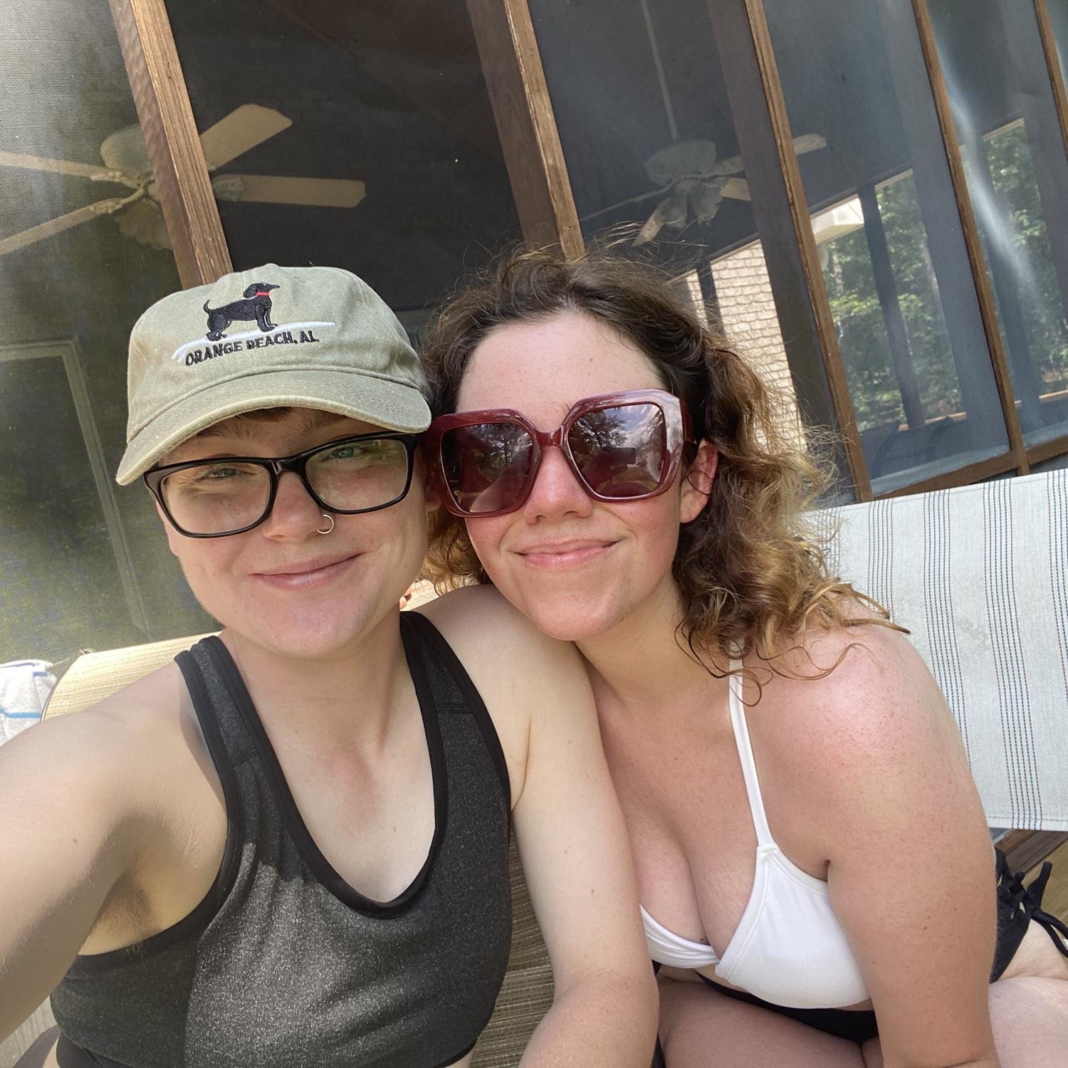 Us serving at the lake house in Alabama (summer 2024)