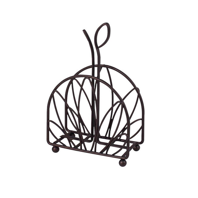Spectrum Diversified Leaf Napkin Holder, Bronze