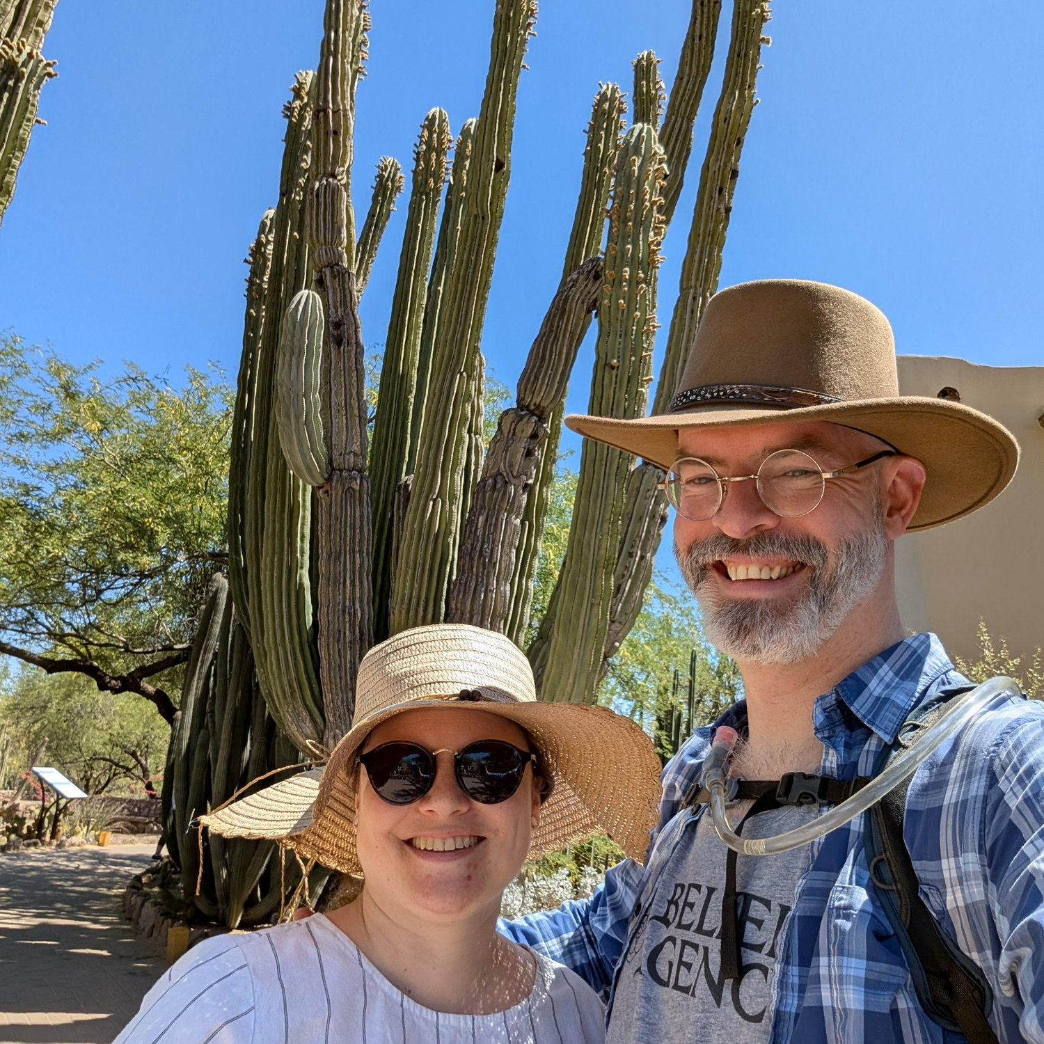 Celebrating Hannah's birthday! Botanical Gardens, Phoenix, AZ