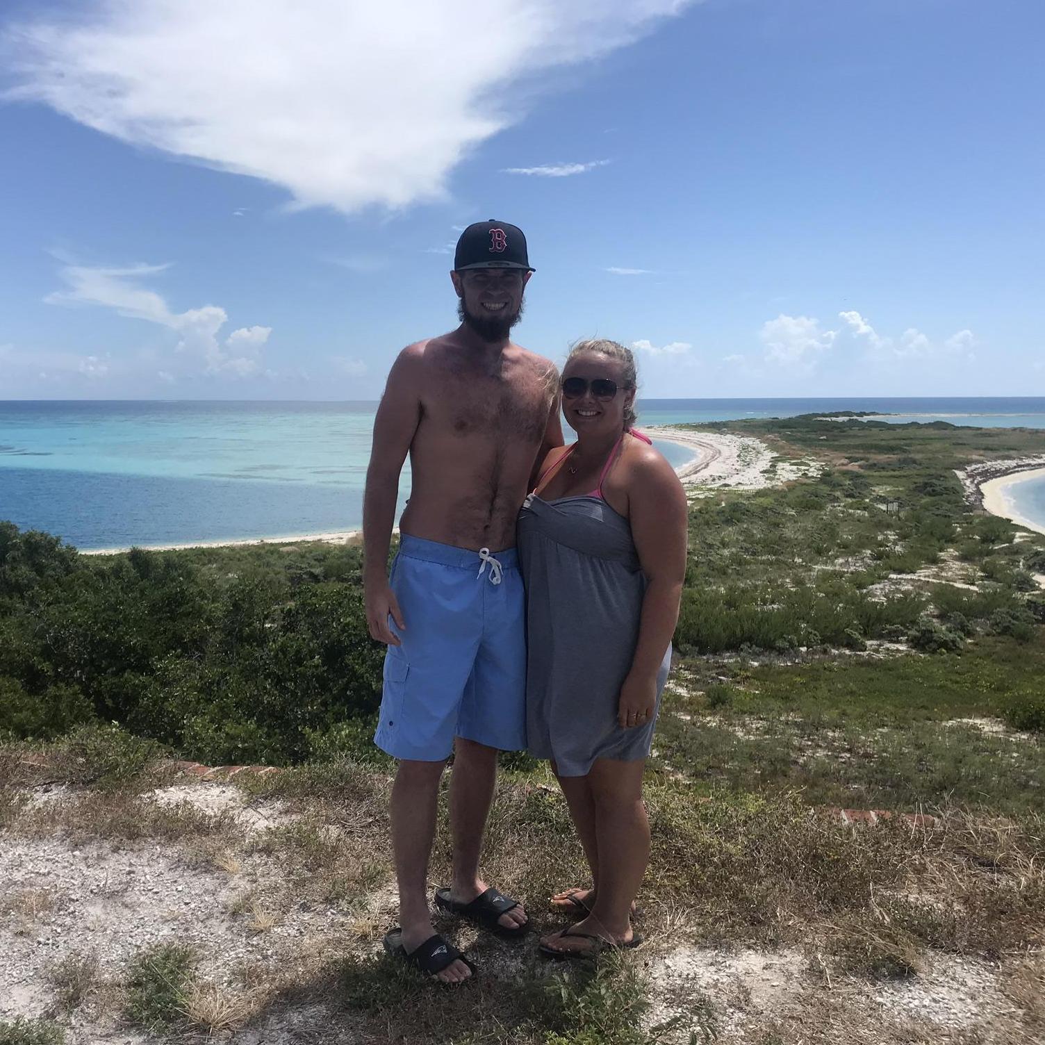 This is us standing on Fort Zachary! We took a boat here while on our trip to Key West and it was the most amazing place.
