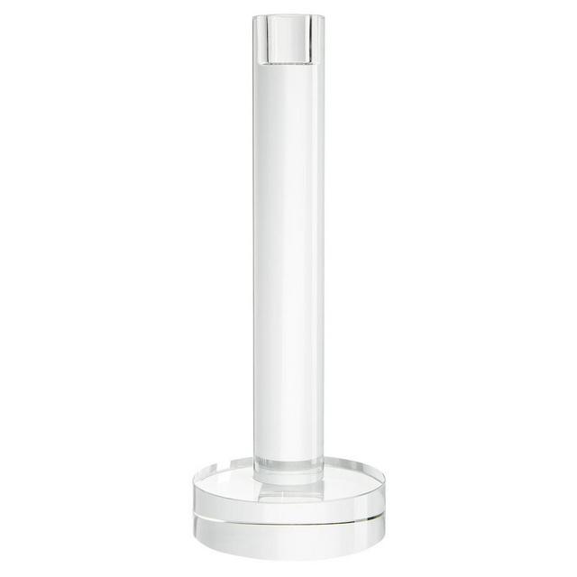 Cheyenne Glass Candlestick, Large Taper
