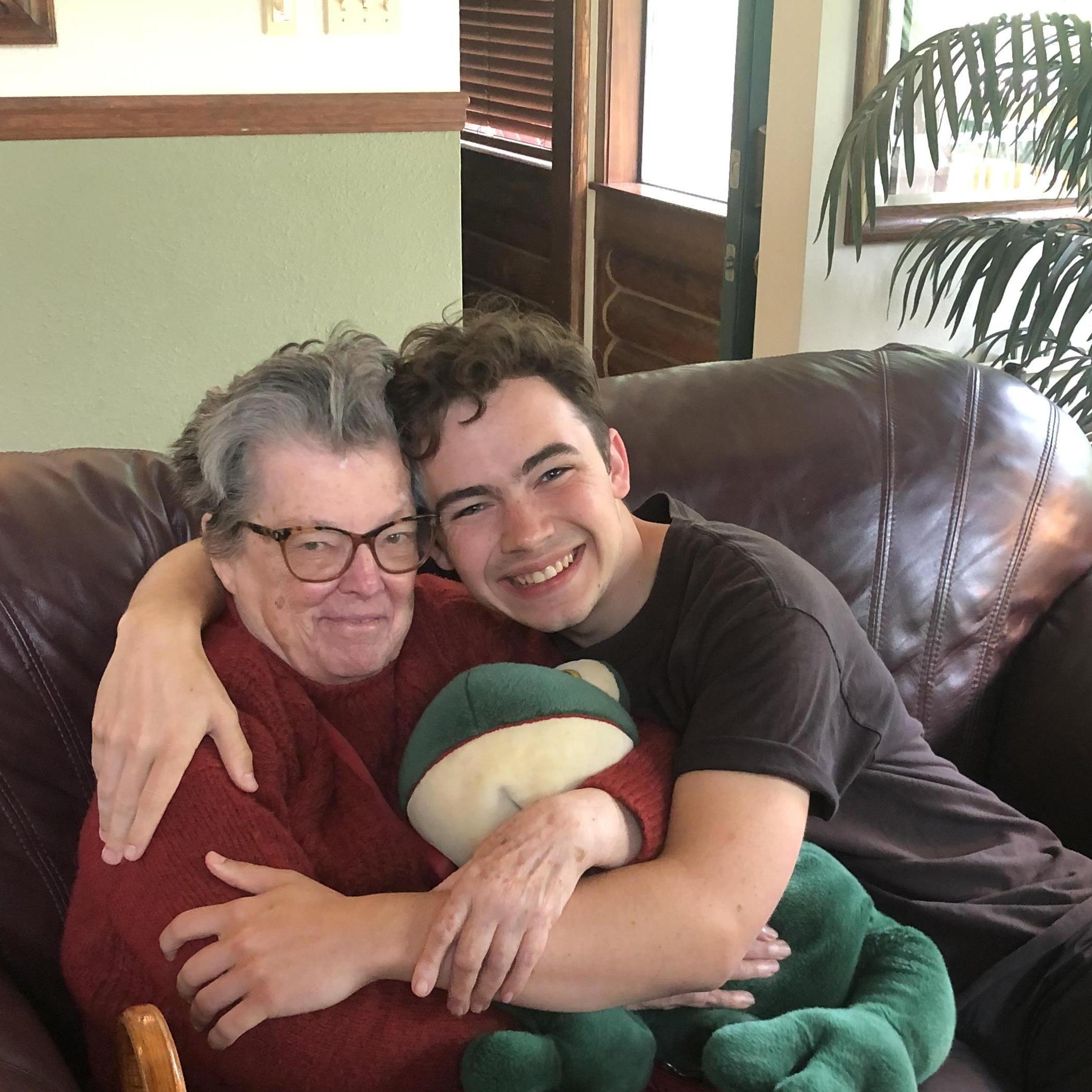 Isaac & his grandma, Vivian Davis