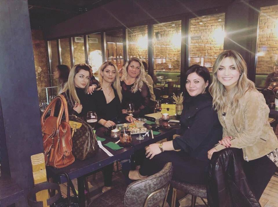 Ela with her high school girlfriends