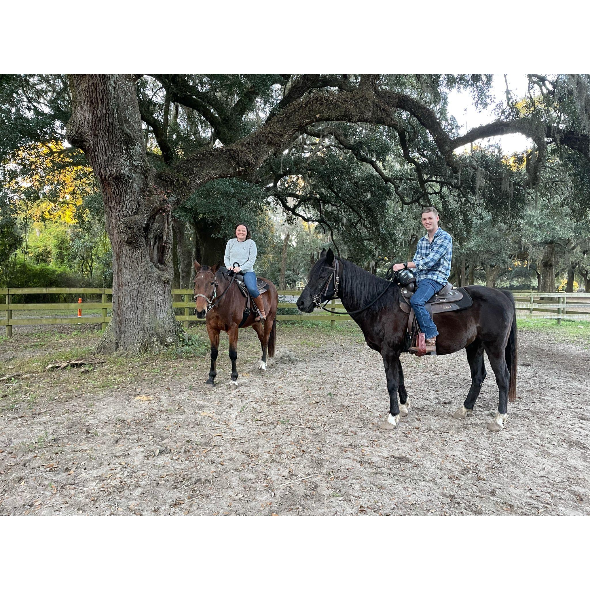 Bryton surprises Gabi with a horseback riding trip for her 24th birthday.