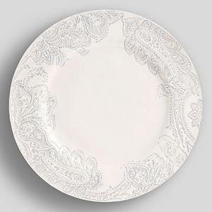 Scarlett Dinner Plate, Set of 4- Grey