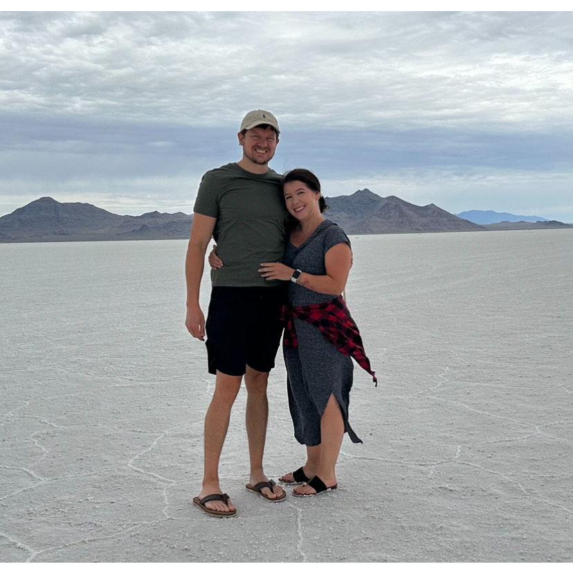 At the Salt Flats in Salt Lake City