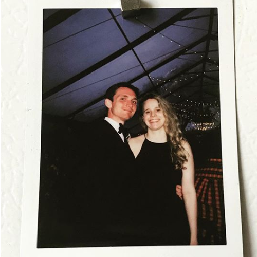 A polaroid from Noah and Regan's wedding