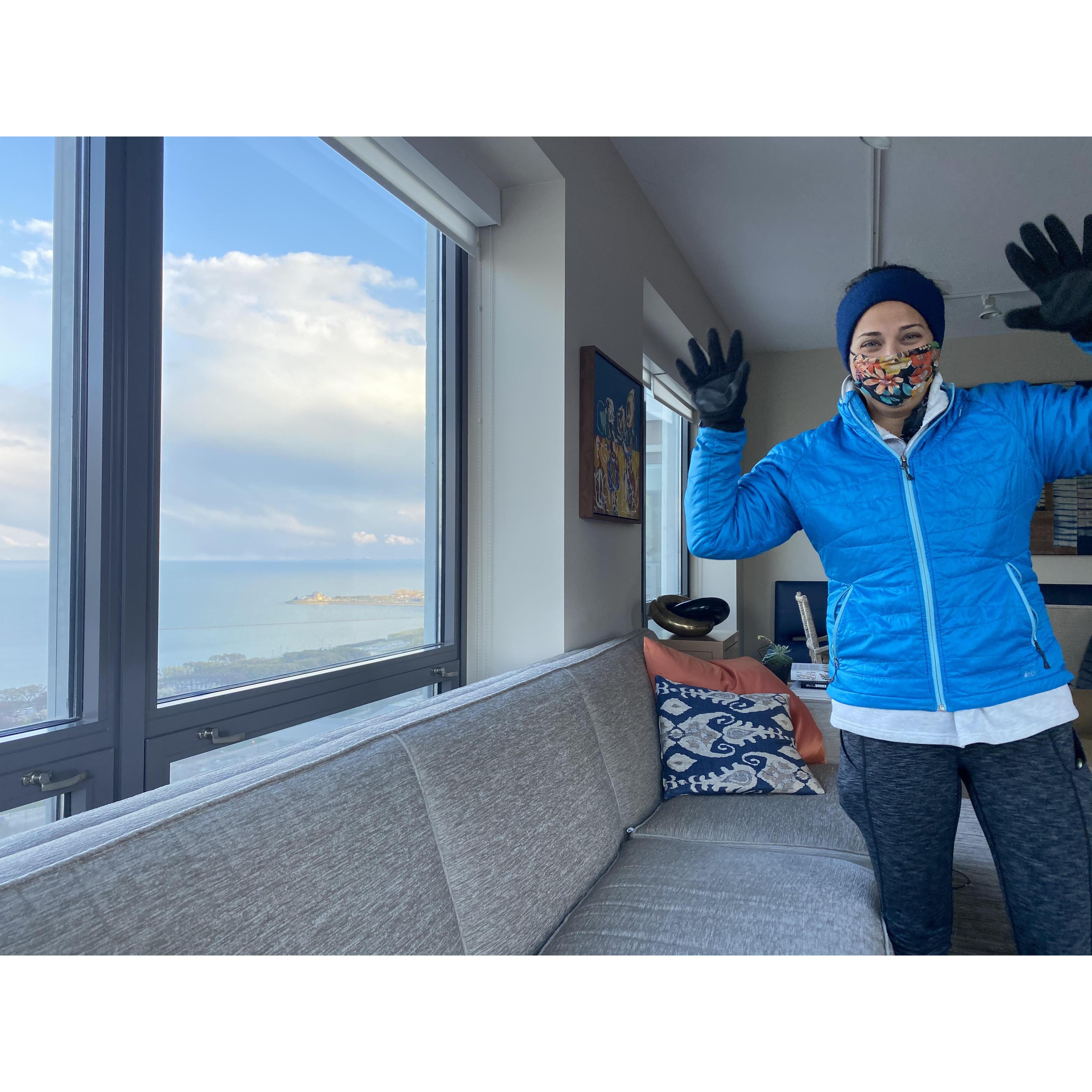 Then we arrived just in time for "Spring" in Chicago!